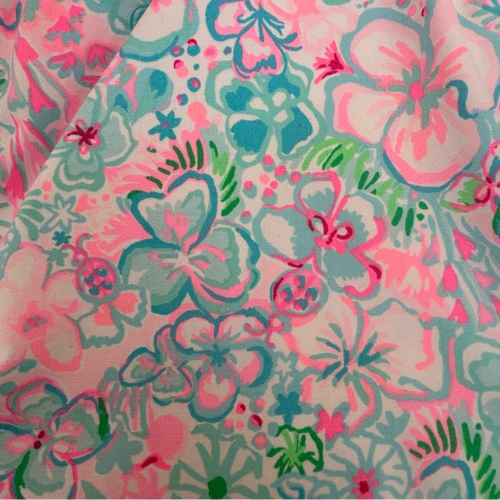 Lilly Pulitzer Braylin Stretch Shift Dress  Resort White Love Bug Print Size 12 - Picture 5 of 11